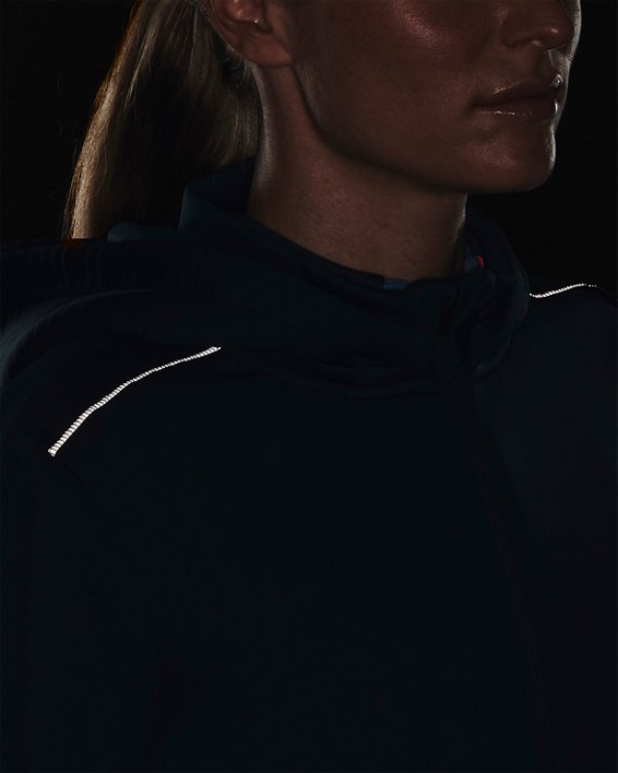 Sweat à capuche entièrement zippé UA Storm Daytona pour femme, Blue, pdpMainDesktop image number 5